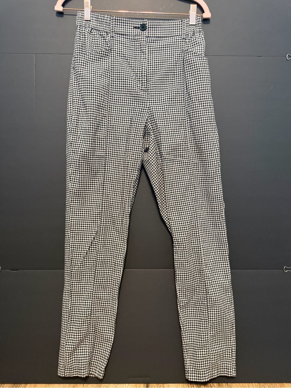 Black & White Gingham Dress Pants